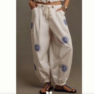 Anthropologie Pilcro The Slacker Embroidered Parachute Pants SIZE XS - NWOT